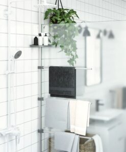 vidaXL Handdoekenrek 47x280 cm aluminium