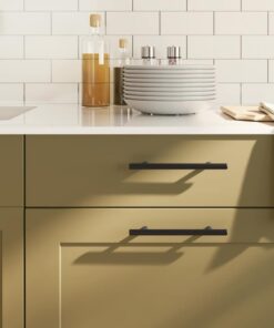 vidaXL Handvatten 10 st 128 mm roestvrij staal zwart