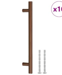 vidaXL Handvatten 10 st 160 mm roestvrij staal bronskleurig