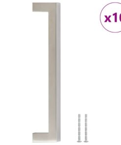 vidaXL Handvatten 10 st 160 mm roestvrij staal zilverkleurig