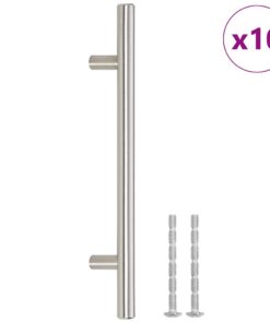 vidaXL Handvatten 10 st 160 mm roestvrij staal zilverkleurig