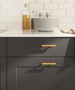 vidaXL Handvatten 10 st 64 mm roestvrij staal goudkleurig