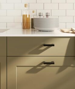 vidaXL Handvatten 10 st 64 mm roestvrij staal zwart