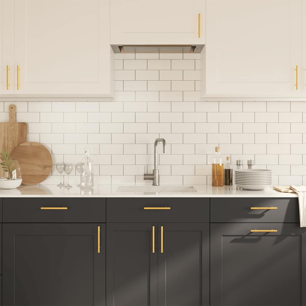 vidaXL Handvatten 10 st 96 mm roestvrij staal goudkleurig - Image 4