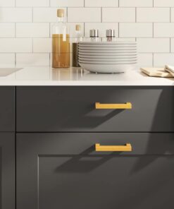 vidaXL Handvatten 10 st 96 mm roestvrij staal goudkleurig