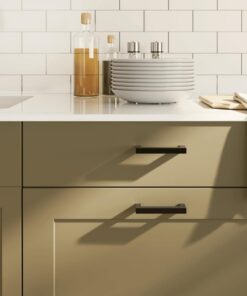 vidaXL Handvatten 10 st 96 mm roestvrij staal zwart