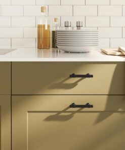 vidaXL Handvatten 10 st 96 mm roestvrij staal zwart