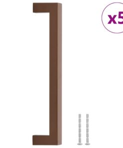 vidaXL Handvatten 5 st 192 mm roestvrij staal bronskleurig