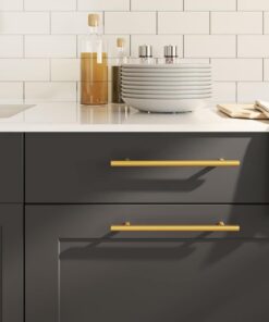 vidaXL Handvatten 5 st 192 mm roestvrij staal goudkleurig