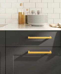 vidaXL Handvatten 5 st 192 mm roestvrij staal goudkleurig