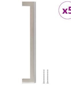 vidaXL Handvatten 5 st 192 mm roestvrij staal zilverkleurig