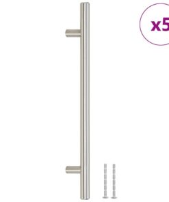 vidaXL Handvatten 5 st 192 mm roestvrij staal zilverkleurig