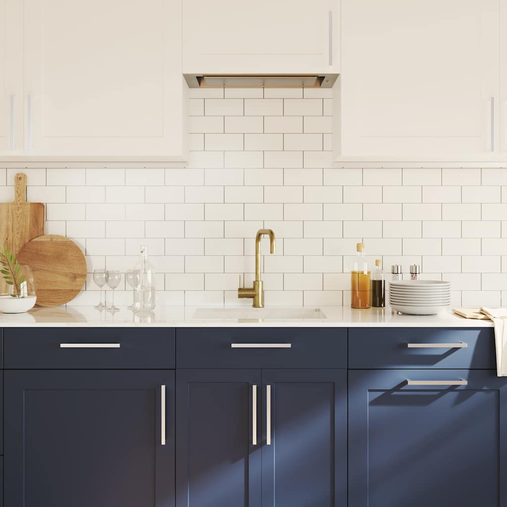 vidaXL Handvatten 5 st 192 mm roestvrij staal zilverkleurig - Afbeelding 4