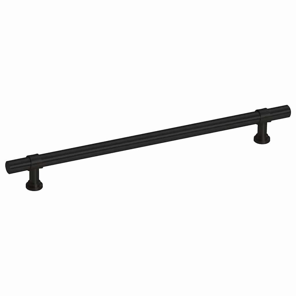 vidaXL Handvatten 5 st 192 mm roestvrij staal zwart - Afbeelding 6