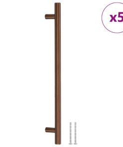 vidaXL Handvatten 5 st 224 mm roestvrij staal bronskleurig