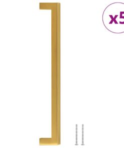 vidaXL Handvatten 5 st 224 mm roestvrij staal goudkleurig