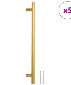 vidaXL Handvatten 5 st 224 mm roestvrij staal goudkleurig