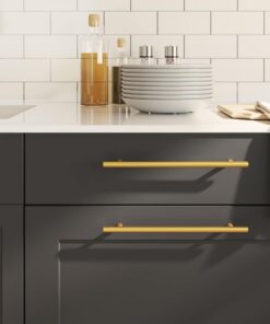 vidaXL Handvatten 5 st 224 mm roestvrij staal goudkleurig