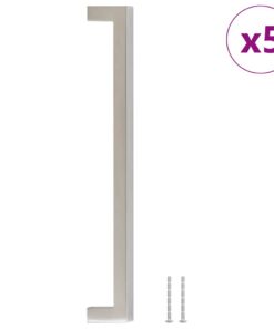 vidaXL Handvatten 5 st 224 mm roestvrij staal zilverkleurig