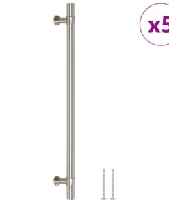 vidaXL Handvatten 5 st 224 mm roestvrij staal zilverkleurig