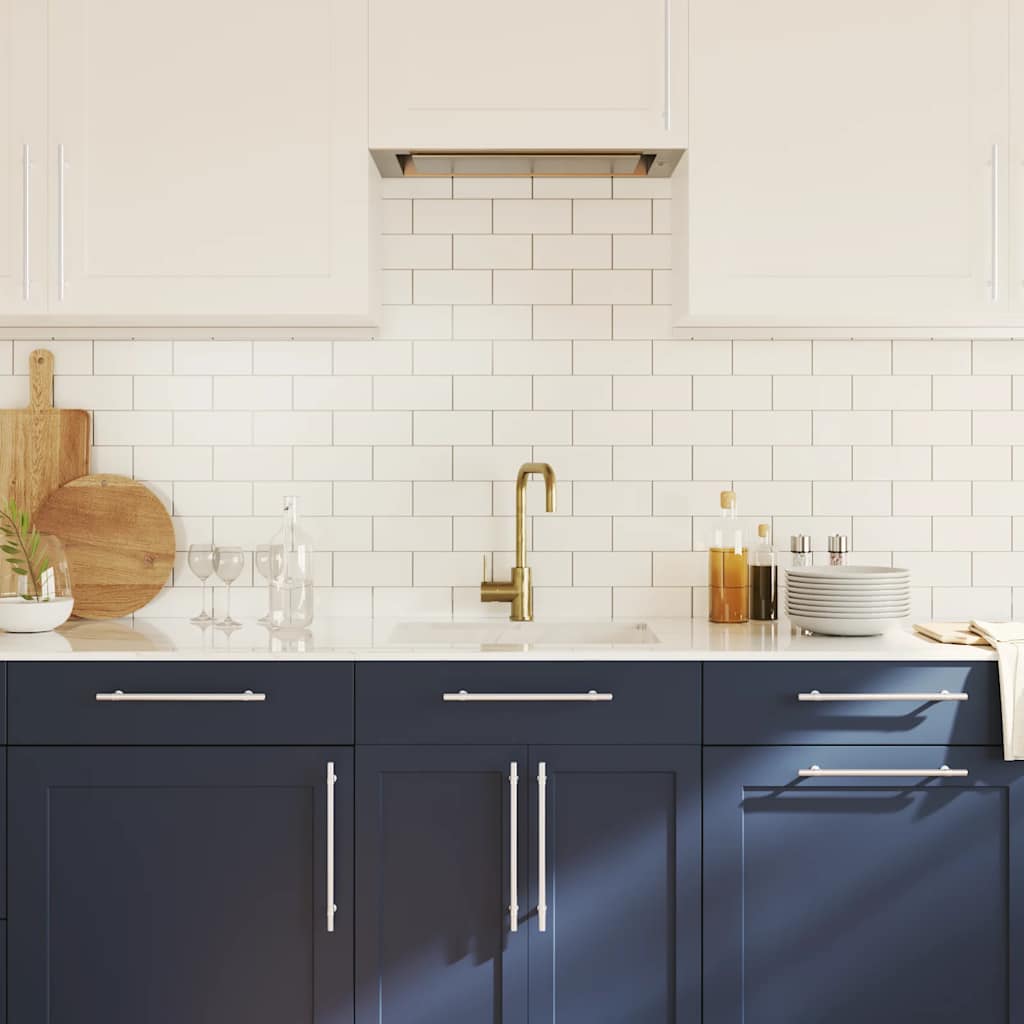 vidaXL Handvatten 5 st 224 mm roestvrij staal zilverkleurig - Afbeelding 4