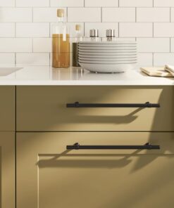 vidaXL Handvatten 5 st 224 mm roestvrij staal zwart