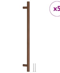 vidaXL Handvatten 5 st 320 mm roestvrij staal bronskleurig