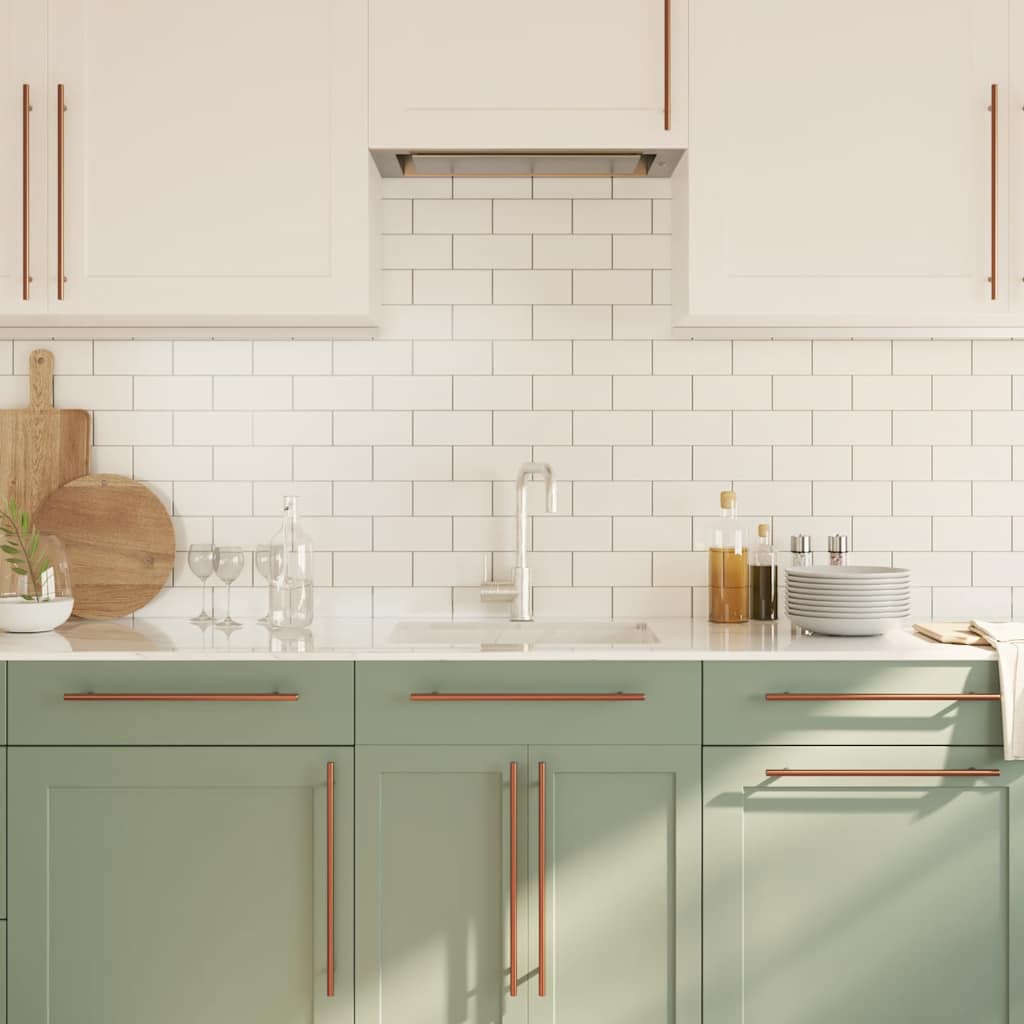 vidaXL Handvatten 5 st 320 mm roestvrij staal bronskleurig - Afbeelding 4