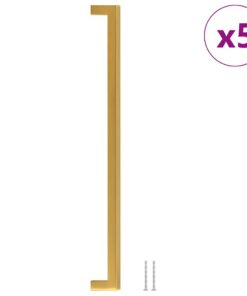 vidaXL Handvatten 5 st 320 mm roestvrij staal goudkleurig