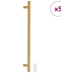 vidaXL Handvatten 5 st 320 mm roestvrij staal goudkleurig