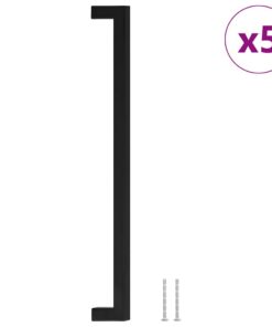 vidaXL Handvatten 5 st 320 mm roestvrij staal zwart