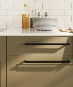 vidaXL Handvatten 5 st 320 mm roestvrij staal zwart