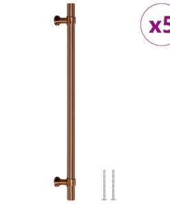 vidaXL Handvatten 5 st 480 mm roestvrij staal bronskleurig
