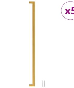 vidaXL Handvatten 5 st 480 mm roestvrij staal goudkleurig