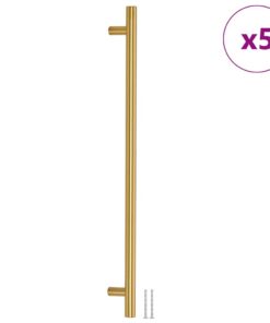 vidaXL Handvatten 5 st 480 mm roestvrij staal goudkleurig
