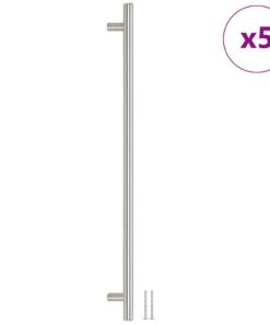 vidaXL Handvatten 5 st 480 mm roestvrij staal zilverkleurig