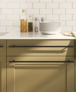 vidaXL Handvatten 5 st 480 mm roestvrij staal zwart