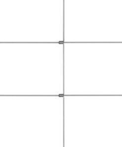 6 m gegalvaniseerd staal zilverkleurig