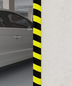 vidaXL Hoekbeschermer 4x3x100 cm PU geel en zwart