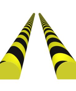 vidaXL Hoekbeschermers 2 st 4x3x100 cm PU geel en zwart