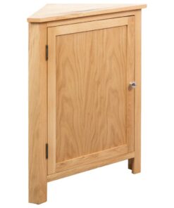 vidaXL Hoekkast 59x45x80 cm massief eikenhout