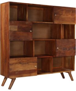 vidaXL Hoge kast 150x40x152 cm massief gerecycled hout
