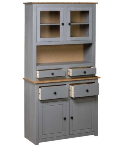 5x180 cm massief grenenhout grijs