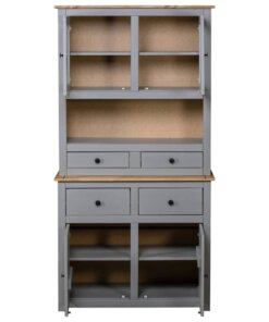 5x180 cm massief grenenhout grijs