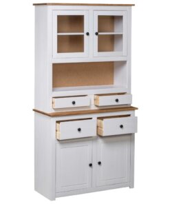 5x180 cm massief grenenhout wit