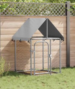 vidaXL Hondenkennel voor buiten met dak 100x100x150 cm