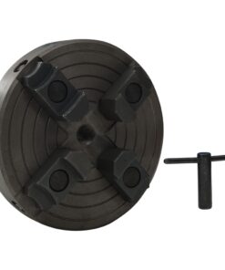 vidaXL Houtklauwplaat 4 bekken M18 verbinding 150x63 mm staal zwart