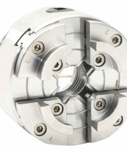 vidaXL Houtklauwplaat 4 bekken M33 verbinding 96 mm staal zilverkleur