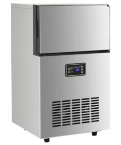 vidaXL IJsblokjesmachine 45 kg / 24 u zilverkleurig