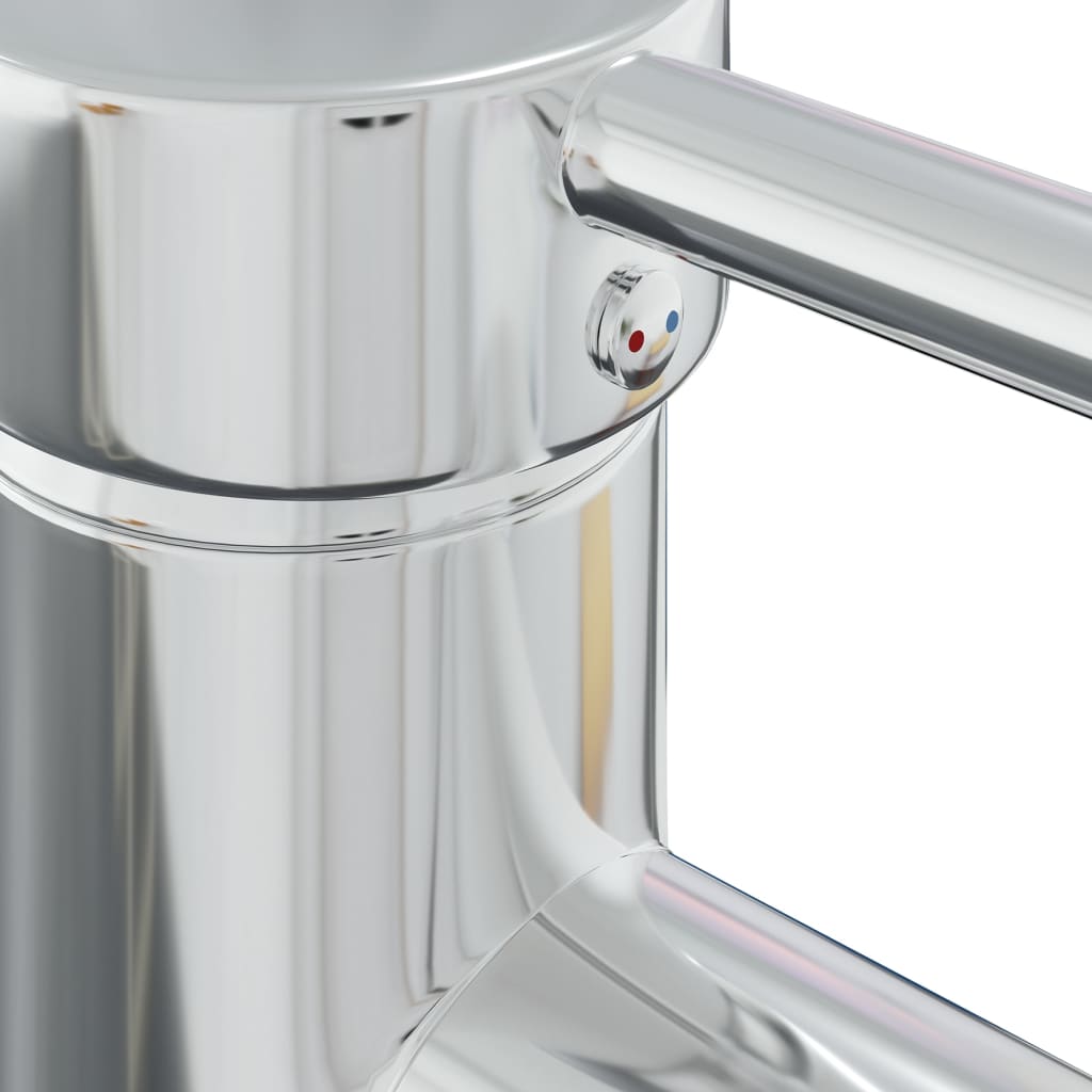 vidaXL Inbouwwastafel met kraan 101x39x18 cm keramiek wit - Image 6